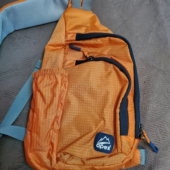 NWOT APEX Shoulder Crossbody Sling Bag, Orange - Picture 2 of 9